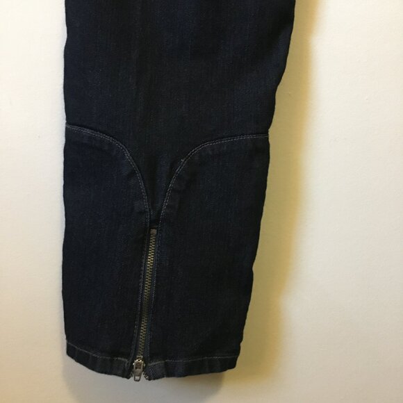 NYDJ Jeans Dark Blue Ankle Jeans With Ankle Zippers - Picture 6 of 10